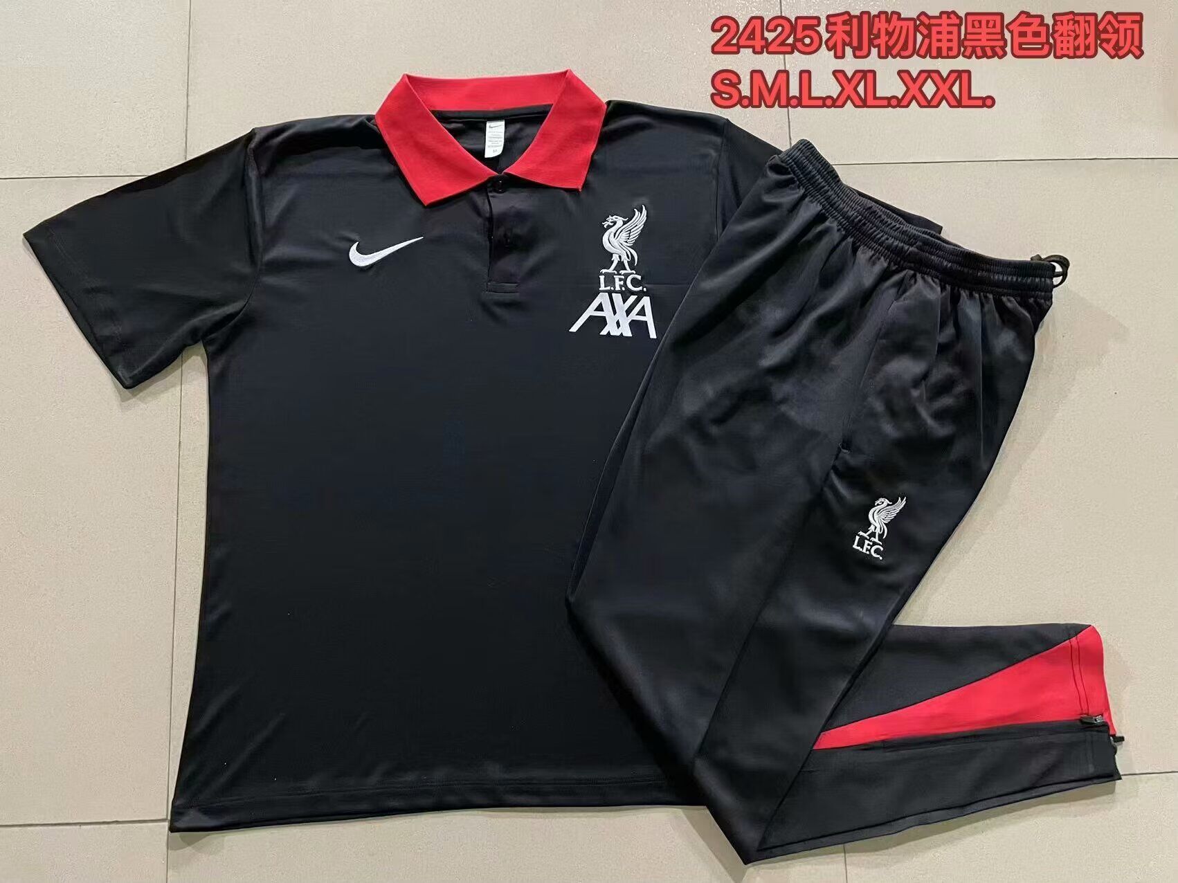 AAA Quality Liverpool 24/25 Black/Red Training Kit Jerseys